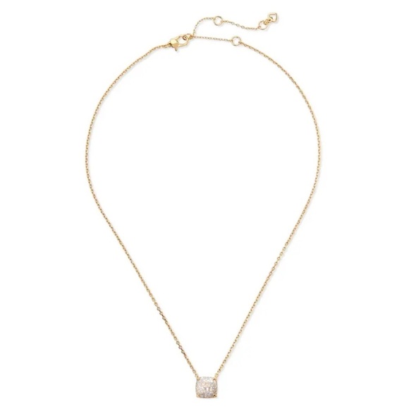 KATE SPADE • Gold Mini Cause A Stir Opalescent Glitter Necklace - Picture 3 of 4